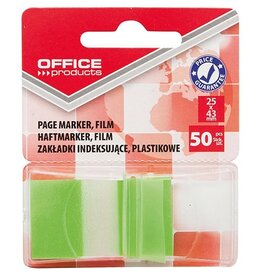 Office Products OFFICE products index, 25 x 43 mm, blister van 50 tabs, groen