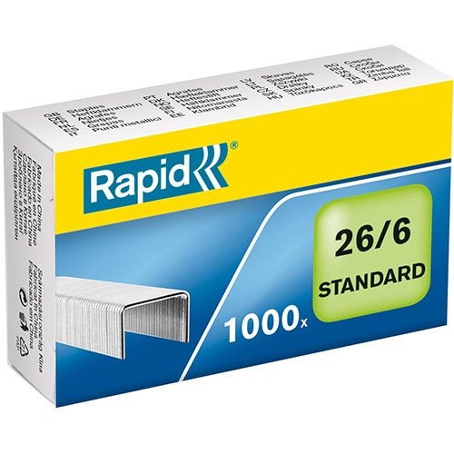Rapid Rapid nietjes 26/6, doos van 1.000 nietjes