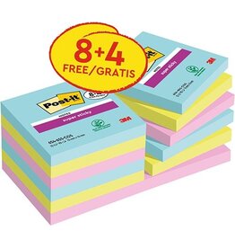 Post-It Super Sticky Post-it Super Sticky notes Cosmic, 76 x 76 mm 8 + 4 GRATIS