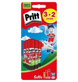 Pritt Pritt Original plakstift, 11 g, 3 + 2 gratis, op blister