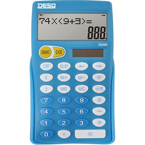 Desq Desq bureaurekenmachine primair onderwijs 30200, blauw
