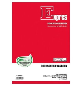 Sigel Sigel Expres kasboek met btw kolom, ft A4, Nederlandstalig, dupli (50 x 2 vel)