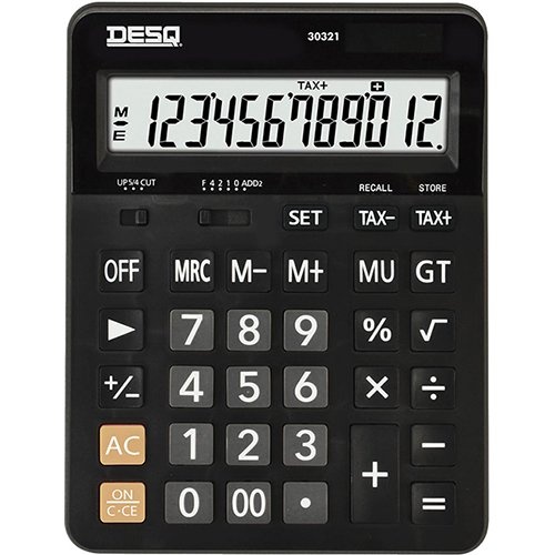 Desq Desq bureaurekenmachine Business Classy XL 30321, zwart