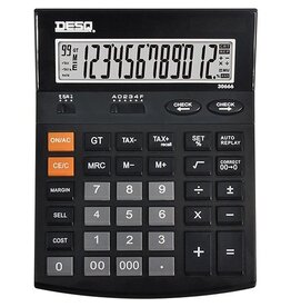 Desq Desq bureaurekenmachine Heavy Duty 30666, Check & Correct, zwart