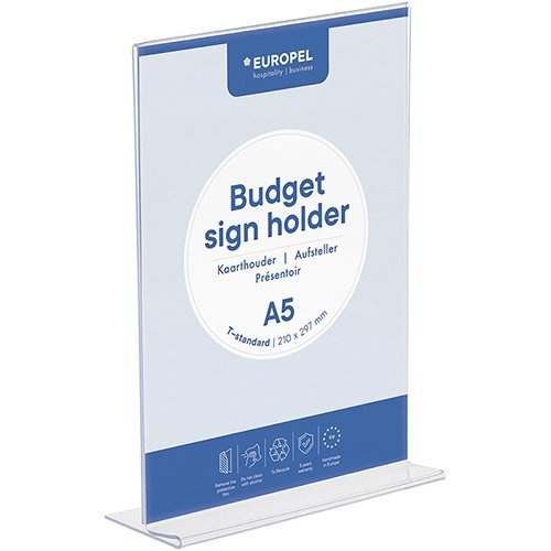 Europel Europel folderhouder Budget, met T-voet, ft A5