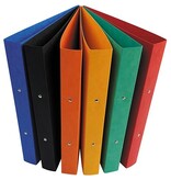 Bronyl Bronyl ringmap, voor ft A4, uit glanskarton, 2 ringen van 25 mm, geassorteerde kleuren