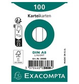 Exacompta Exacompta steekkaarten, gelijnd, 5,5 x 7,4 cm, 100st. wit