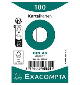 Exacompta Steekkaart A8 Wit P100 [1st]