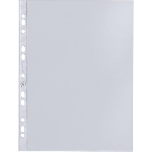 Oxford Oxford showtas, A4, uit glasheldere PP, 11-gaatsperforatie, 50 micron, pak van 100 stuks