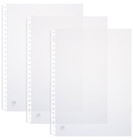 Oxford OXFORD showtas, A4, uit glasheldere PP, 23-gaatsperforatie, 90 micron, doos van 100 stuks
