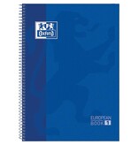 Oxford Oxford School Classic Europeanbook spiraalblok, ft A4+, 160 bladzijden, gelijnd, donkerblauw