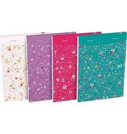 Oxford Oxford Floral softcover notitieblok, ft A6, 80 vel, gelijnd, 4 geassorteerde designs