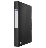 Oxford Oxford Urban elastobox uit PP, formaat 24 x 32 cm, rug van 4 cm, zwart