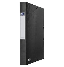 Oxford Oxford Urban elastobox uit PP, formaat 24 x 32 cm, rug van 4 cm, zwart