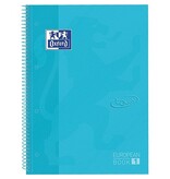 Oxford Oxford School Touch Europeanbook spiraalblok, ft A4+, 160 bladzijden, geruit 5 mm, pastel blauw