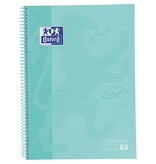 Oxford Oxford School Touch Europeanbook spiraalblok, ft A4+, 160 bladzijden, geruit 5 mm, pastel turquoise