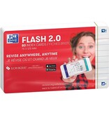 Oxford Oxford Flash 2.0 flashcard starterkit, gelijnd, A7, wit, pak van 80 vel