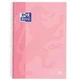Oxford Oxford School Touch Europeanbook spiraalblok, ft A4+, 160 bladzijden, gelijnd, pastel roze