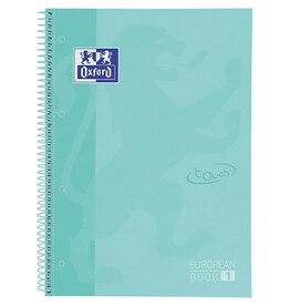 Oxford Oxford School Touch Europeanbook spiraalblok, ft A4+, 160 bladzijden, gelijnd, pastel groen