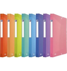 Oxford Oxford Urban elastobox uit PP, formaat 24 x 32 cm, rug van 2,5 cm, geassorteerde transparante kleuren