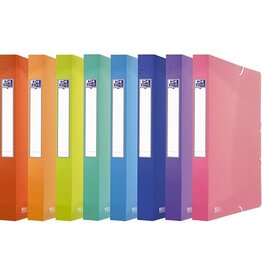 Oxford Oxford Urban elastobox uit PP, formaat 24 x 32 cm, rug van 4 cm, geassorteerde transparante kleuren