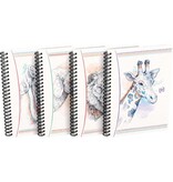 Oxford Oxford Boho Spirit spiraalschrift, ft A5, 120 bladzijden, geruit 5 mm, geassorteerde kleuren