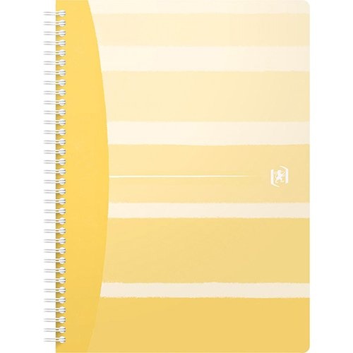 Oxford Oxford Iconics spiraalschrift, ft B5, 120 bladzijden, geruit 5 mm, geassorteerde kleuren