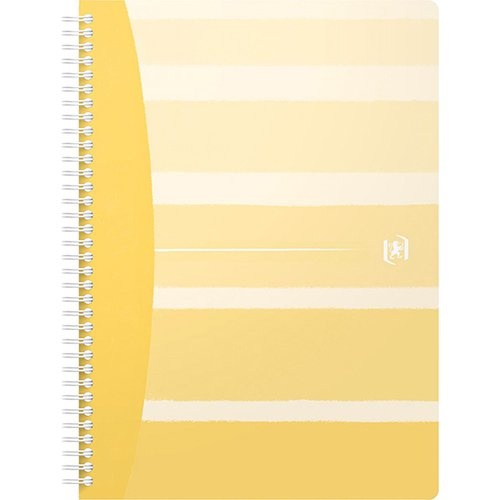 Oxford Oxford Iconics spiraalschrift, ft B5, 120 bladzijden, gelijnd, geassorteerde kleuren