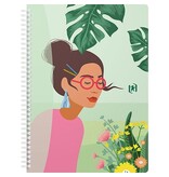 Oxford Oxford Horizons spiraalschrift, ft B5, 120 bladzijden, geruit 5 mm, geassorteerde kleuren