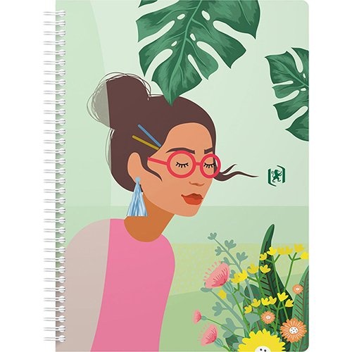 Oxford Oxford Horizons spiraalschrift, ft B5, 120 bladzijden, geruit 5 mm, geassorteerde kleuren