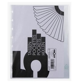 Atoma Atoma showtassen, transparant, voor A5+ schriften, set van 5 stuks