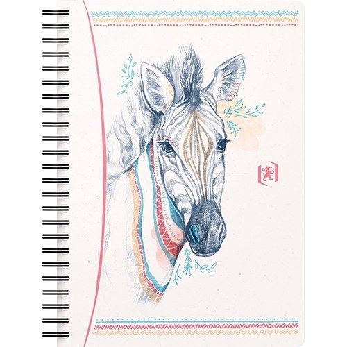 Oxford Oxford Boho Spirit spiraalblok, A5, zebra [5st]