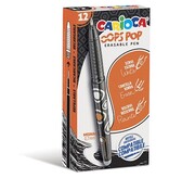 Carioca Carioca gelroller Oops Pop, medium, uitwisbaar, doos van 12 stuks, zwart