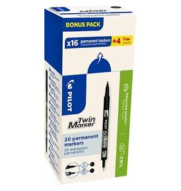 Pilot Pilot Perm Marker Twin 16+4 Zw [1st]
