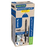 Pilot Pilot Frixion Ball Clicker, 12 rollers en 6+6 vullingen 0,7 mm, zwart