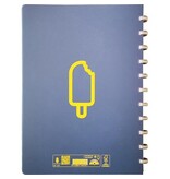 Atoma Atoma Sorbet schrift, ft A4, 144 bladzijden, geruit 5 mm, blauw