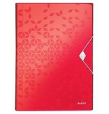 Leitz Leitz WOW projectmap A4, 6 vakken, rood