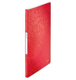 Leitz Leitz WOW showalbum A4, 20 hoezen, rood — levering per 10