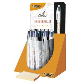 Bic Bic 4 Colours Marble, balpen, 4 klassieke inktkl.