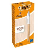 Bic Bic 4 Colours Wood Style balpen, medium [12st]