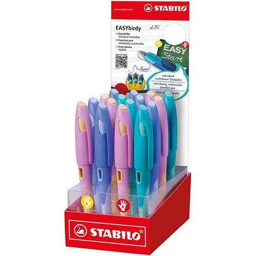 Stabilo STABILO EASYbirdy vulpen pastel, display van 16 stuks