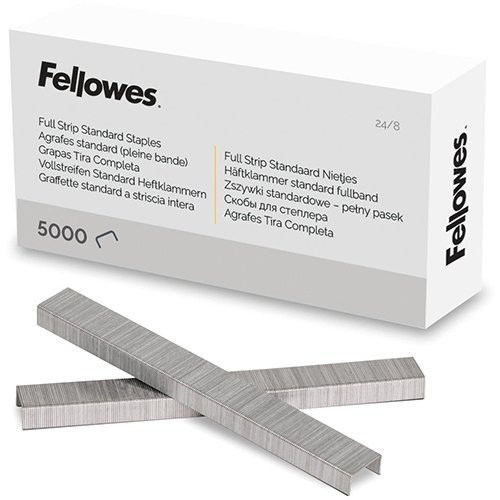 Fellowes Fellowes nietjes 24/8, full strip, doos van 5.000 nietjes