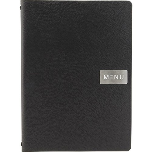 Securit Securit Menukaart leather Raw, ft A4, zwart
