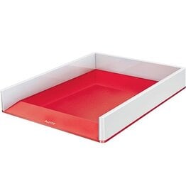Leitz Leitz WOW brievenbakje rood — levering per 4