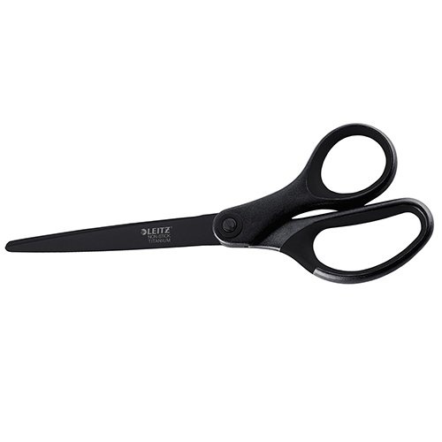 Leitz Leitz schaar, 20,5 cm, anti-klevend titanium, zwart