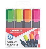 Office Products OFFICE products markeerstift, 1-5 mm, geassorteerde kleuren, etui van 4 stuks