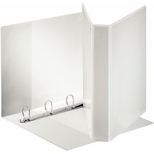 Esselte Esselte personaliseerbare ringmap, rug van 5,1 cm, 4 D-ringen van 30mm, voor ft A4+, wit