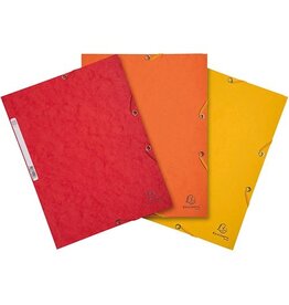 Exacompta Exacompta elastomap uit karton, A4 in 3 tinten oranje (Zon)