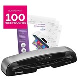 Fellowes lamineermachine Saturn voor ft A3 + Bonus Pack van 100 lamineerhoezen (A4, 80 micron)