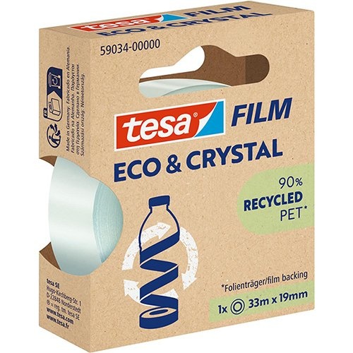Tesa Tesafilm eco & crystal, ft 19 mm x 33 m